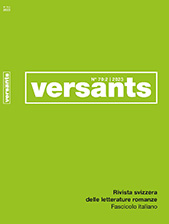 Versants 70/2 (2023): Co-creare. Forme della collaborazione letteraria e interartistica